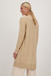 Achterkant van Lange beige cardigan zonder knopen door Liberty Island voor Dames