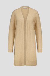 Productfoto 1 van Lange beige cardigan zonder knopen door Liberty Island voor Dames