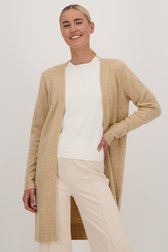 Vidéo de Long cardigan beige sans boutons de Liberty Island pour Femmes