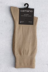 Lange beige sokken - 2 paar van Camano voor Heren