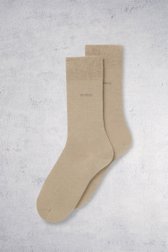 Voorkant van Lange beige sokken - 2 paar door Hugo Boss voor Heren