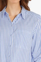 Lange blauw-wit gestreepte blouse  van B. Coastline voor Dames