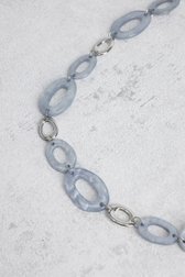 Productfoto 1 van Lange blauwe ketting met organische elementen door Liberty Island voor Dames