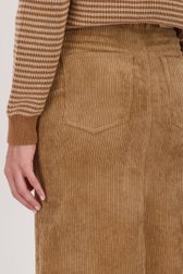 Lange bruine corduroy rok van AC by Annelien Coorevits voor Dames