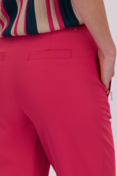 Detail van Lange donkerroze broek door Claude Arielle voor Dames