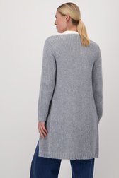 Lange gebreide grijze cardigan van Liberty Island voor Dames