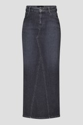 Lange grijze jeansrok van AC by Annelien Coorevits voor Dames
