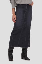 Lange grijze jeansrok van AC by Annelien Coorevits voor Dames