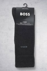 Productfoto 1 van Lange grijze sokken - 2 paar door Hugo Boss voor Heren