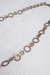 Productfoto 1 van Lange ketting met ronde elementen in taupe door Liberty Island voor Dames