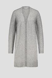 Productfoto 1 van Lange lichtgrijze cardigan zonder knopen door Liberty Island voor Dames