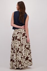 Achterkant van Lange rok met beige-bruine print door JDY voor Dames