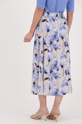 Lange rok met blauwe bloemenprint van Signature voor Dames