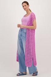 Lange roze cardigan - Louise x Tine van Louise voor Dames