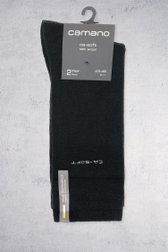 Achterkant van Lange zwarte sokken met wol - 2 paar door Camano voor Heren