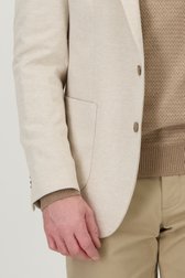 Lichtbeige blazer met bruine knopen - regular fit van Dansaert Blue voor Heren
