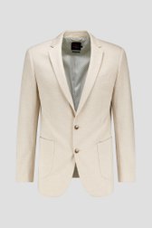 Lichtbeige blazer met bruine knopen - regular fit van Dansaert Blue voor Heren