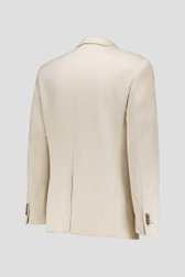 Lichtbeige blazer met bruine knopen - regular fit van Dansaert Blue voor Heren