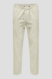 Productfoto 1 van Lichtbeige chino in corduroy - Tapered fit door Only & Sons voor Heren