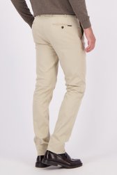 Achterkant van Lichtbeige chino - Milano - Slim fit  door Brassville voor Heren