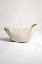 Achterkant van Lichtbeige corduroy crossbodytas door LŌVING voor Dames