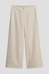 Productfoto 1 van Lichtbeige culotte in corduroy door Opus voor Dames