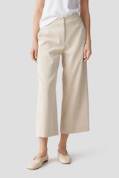 Voorkant van Lichtbeige culotte in corduroy door Opus voor Dames