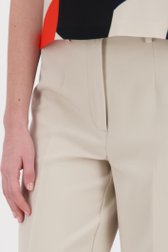Lichtbeige geklede broek van D'Auvry voor Dames