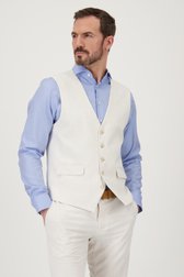 Lichtbeige gilet - Slim fit van Dansaert Black voor Heren