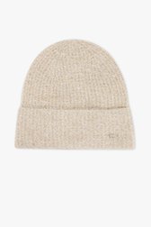Lichtbeige glitterende muts van Opus voor Dames
