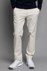 Detail van Lichtbeige golfbroek door Dansaert Golf Club voor Heren
