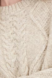Detail van Lichtbeige kabeltrui door JDY voor Dames