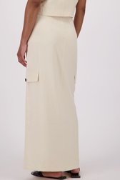 Lichtbeige maxirok met split van JDY voor Dames