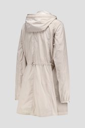 Lichtbeige regenjas met kap van Barbara Lebek voor Dames