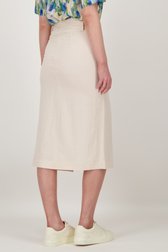 Lichtbeige rok met split van Liberty Loving nature voor Dames