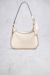 Achterkant van Lichtbeige schoudertas met sjaaltje door Laurent David voor Dames