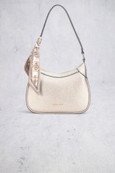 Voorkant van Lichtbeige schoudertas met sjaaltje door Laurent David voor Dames