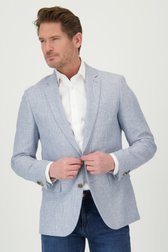 Lichtblauw geruite kostuumvest – regular fit van Dansaert Blue voor Heren