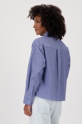 Lichtblauw gestreepte blouse van Louise voor Dames