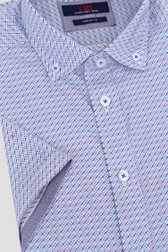 Lichtblauw hemd met fijne print - Comfort fit van Dansaert Blue voor Heren
