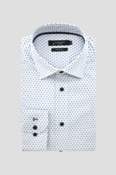 Lichtblauw hemd met fijne print – Comfort fit van Dansaert Black voor Heren