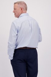 Achterkant van Lichtblauw hemd met fijne ruitjes - Comfort fit door Dansaert Black voor Heren