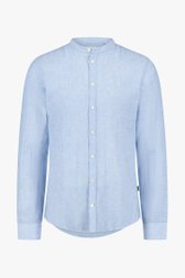 Lichtblauw linnen hemd van Casual Friday voor Heren