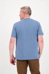 Lichtblauw T-shirt met opschrift van Jefferson voor Heren