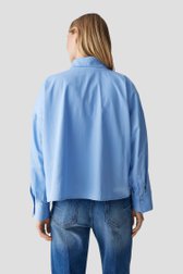 Achterkant van Lichtblauwe blouse  door Opus voor Dames