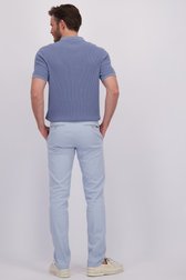 Achterkant van Lichtblauwe chino - Louisiana - Regular fit  door Brassville voor Heren