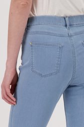 Lichtblauwe jeans met elastische taille - slim fit van Claude Arielle voor Dames