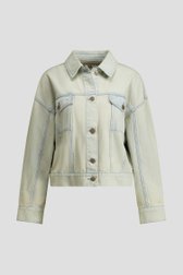 Productfoto 1 van Lichtblauwe jeansvest met verwassen effect door Louise voor Dames