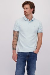 Voorkant van Lichtblauwe polo met donkerblauw accent door Sun68 voor Heren