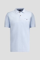 Productfoto 1 van Lichtblauwe polo met korte mouwen door Dansaert Blue voor Heren